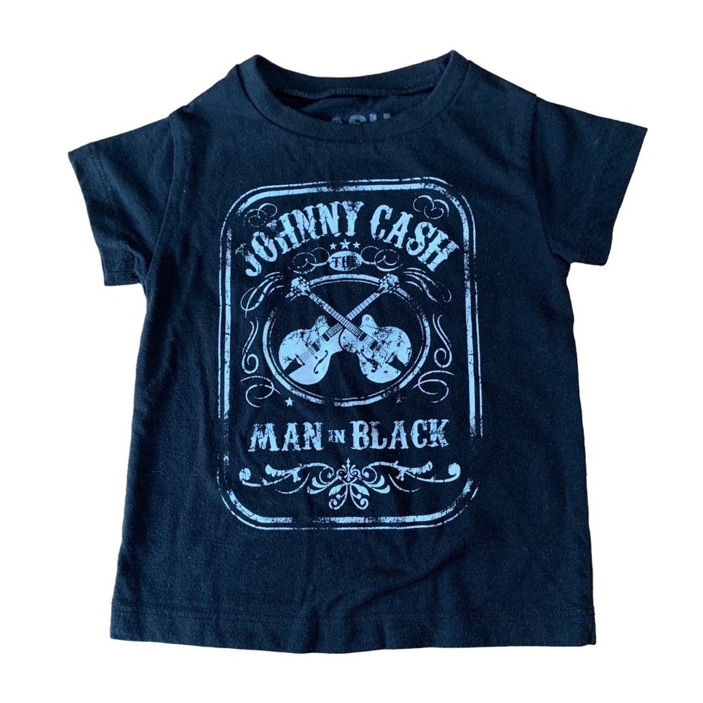 JOHNNY CASH Unisex T-Shirt Top 18 Months Tee Toddler The Man In Black